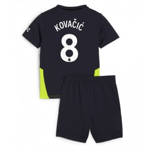 Manchester City Mateo Kovacic #8 Dětské Venkovní dres komplet 2024-25 Krátký Rukáv (+ trenýrky)